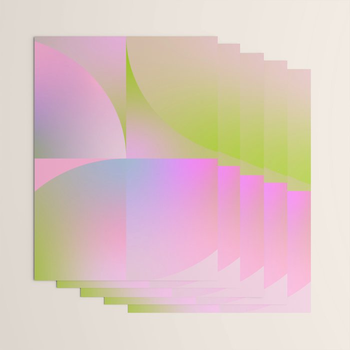 summer pastel gradient shape 1 Wrapping Paper Gallery Image 3