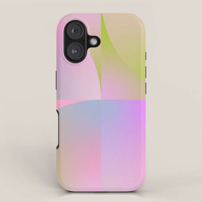 summer pastel gradient shape 1 iPhone Case Gallery Image 1
