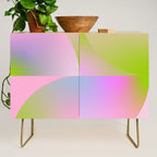 summer pastel gradient shape 1 Credenza Gallery Image 1