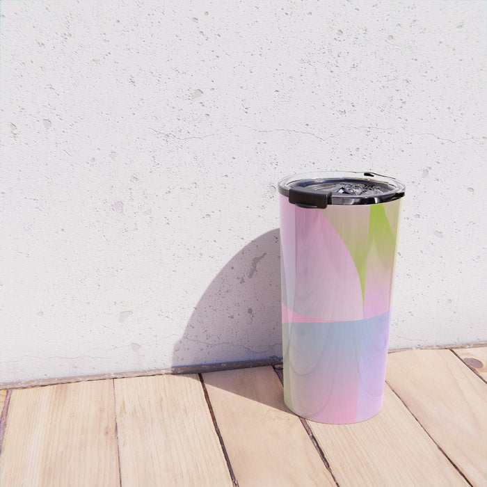summer pastel gradient shape 1 Travel Mug Gallery Image 4