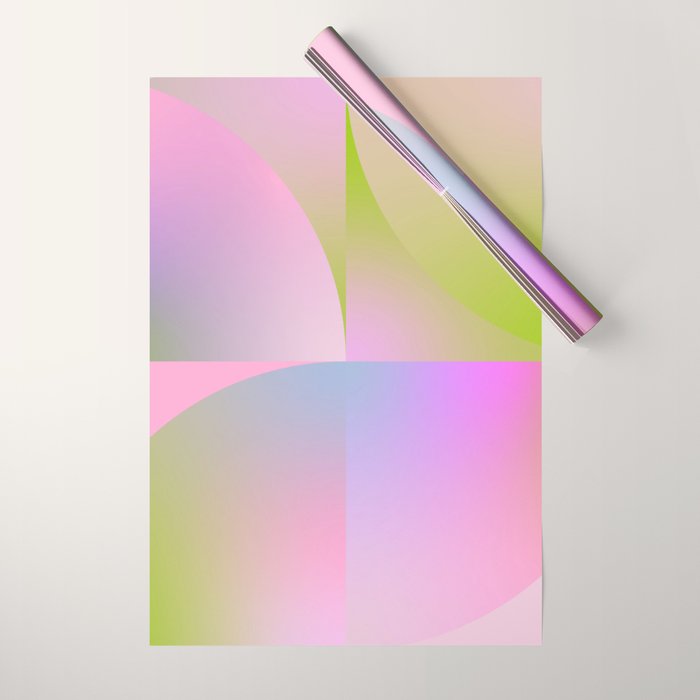 summer pastel gradient shape 1 Wrapping Paper Gallery Image 1