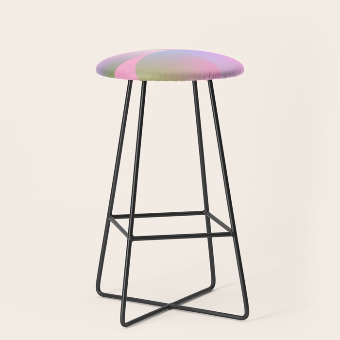summer pastel gradient shape 1 Stool Gallery Image 1