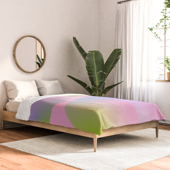 summer pastel gradient shape 1 Comforter Gallery Image 2