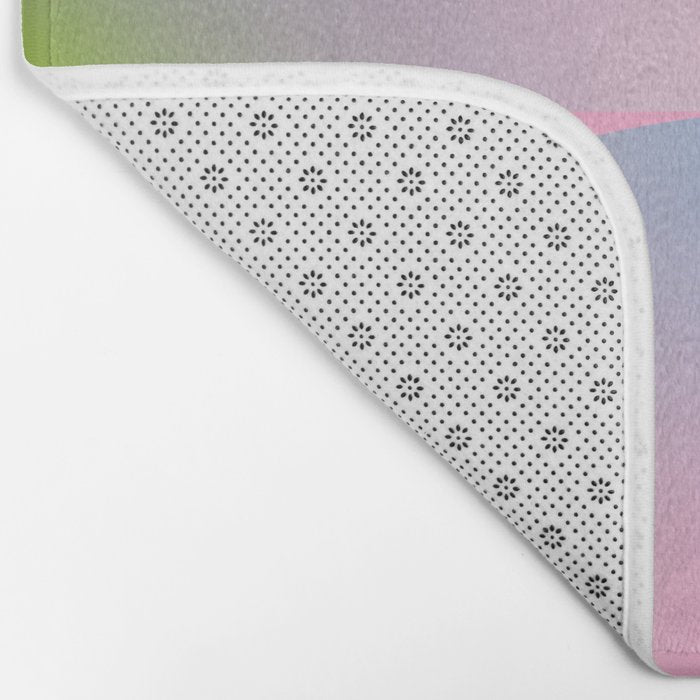 summer pastel gradient shape 1 Bath Mat Gallery Image 2