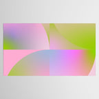 summer pastel gradient shape 1 Tablecloth Gallery Image 2