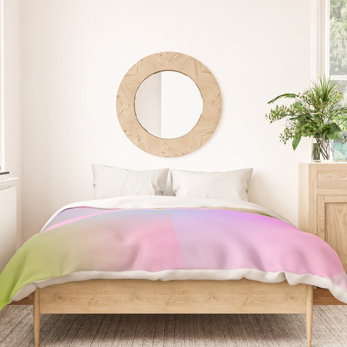 summer pastel gradient shape 1 Duvet Cover Gallery Image 3