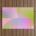 summer pastel gradient shape 1 Outdoor Rug Gallery Image 1