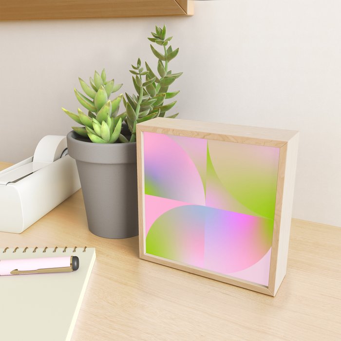 summer pastel gradient shape 1 Mini Art Print Gallery Image 2
