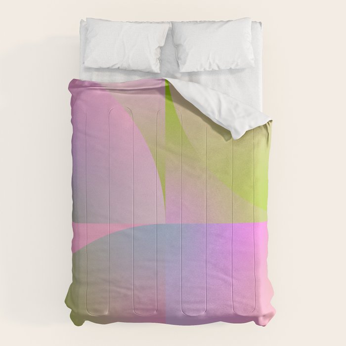 summer pastel gradient shape 1 Comforter Gallery Image 6