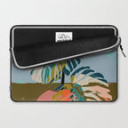 colorful monstera leaves Laptop Sleeve Gallery Image 2