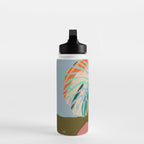 colorful monstera leaves Water Bottle Gallery Image 3