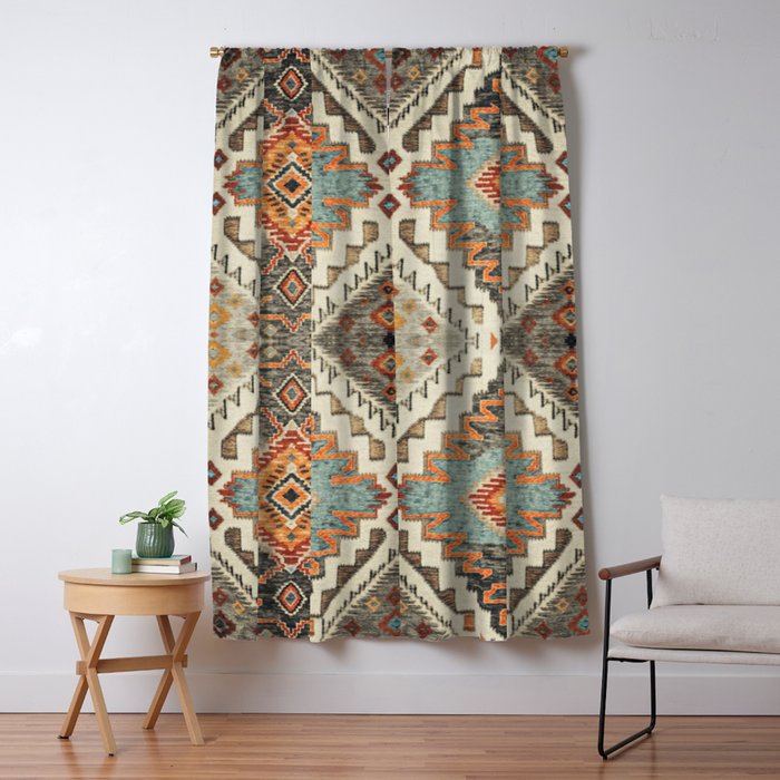 Southwestern Rustic Aesthetic Window Curtain Gallery Image 5
