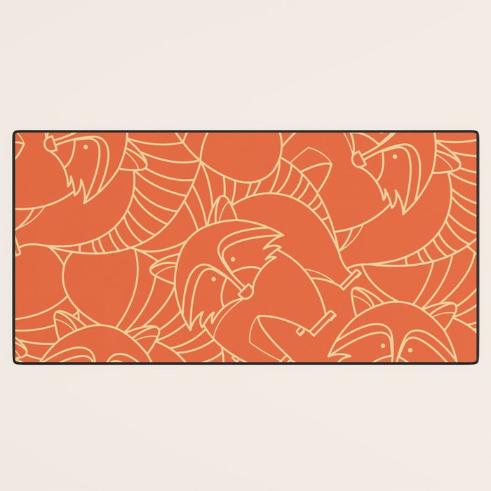 Minimalist Raccoon Desk Mat Gallery Image 3