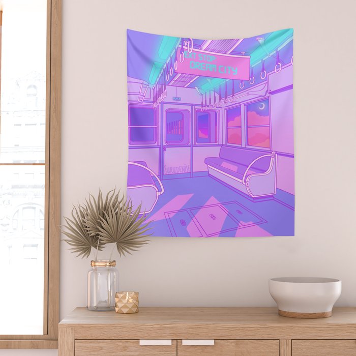 Dream City Wall Tapestry Gallery Image 2