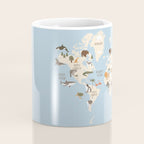 Illustrated Animal World Map Coffee Mug Gallery Image 4