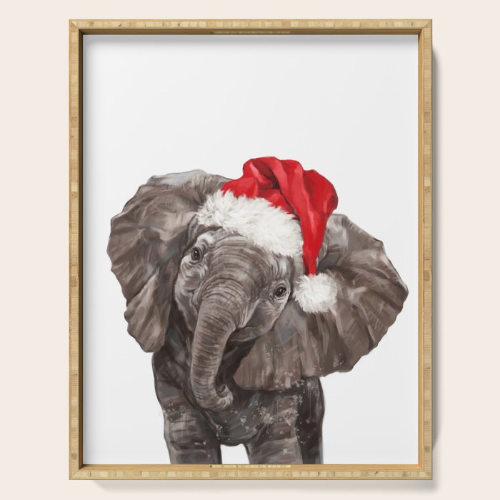 Christmas Baby Elephant Serving Tray Gallery Image 1