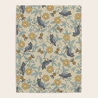 Tudor Owls in Grey Poster Gallery Image 4