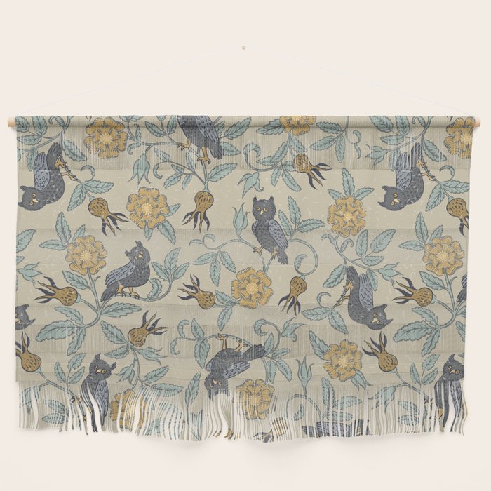 Tudor Owls in Grey Wall Hanging Gallery Image 1