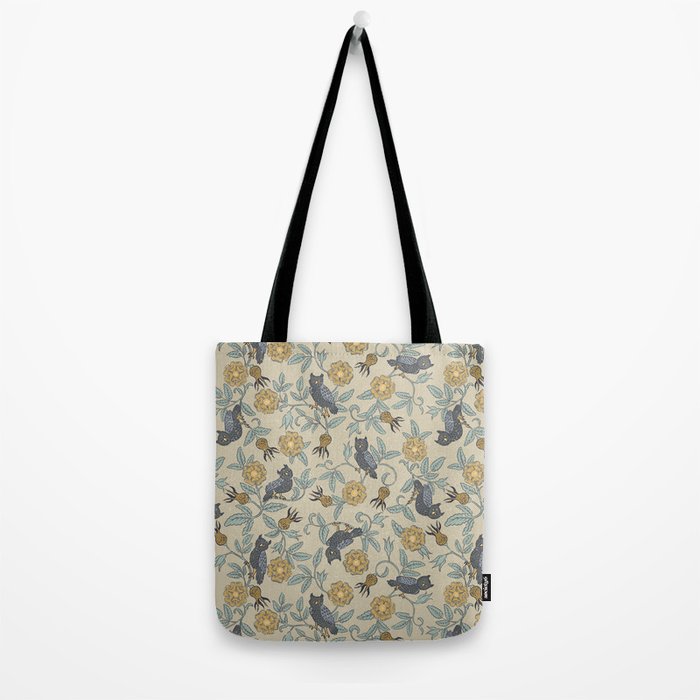 Tudor Owls in Grey Tote Bag Gallery Image 2