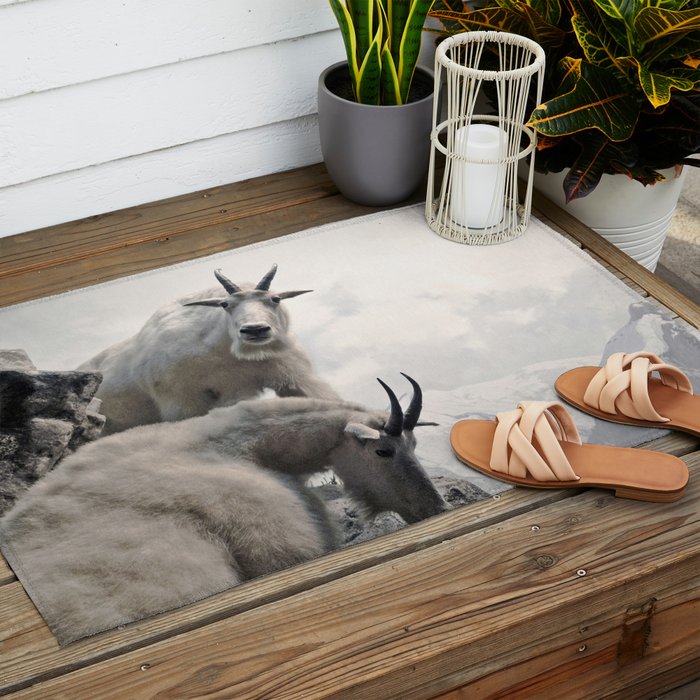 Hi, we are the mountain goats Outdoor Rug Gallery Image 2