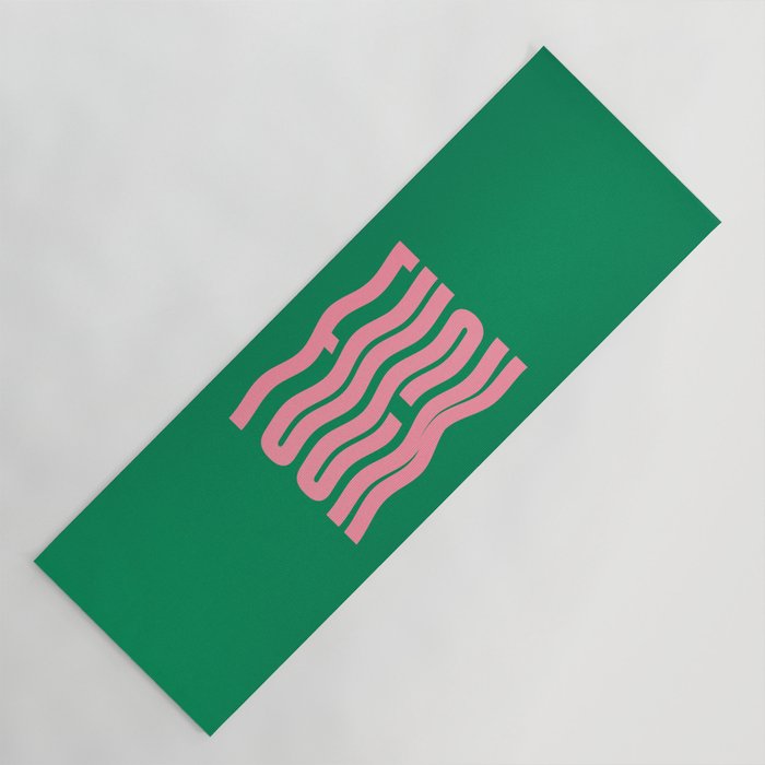 Favorite Word: Tropical Wavy Edition Yoga Mat Gallery Image 1