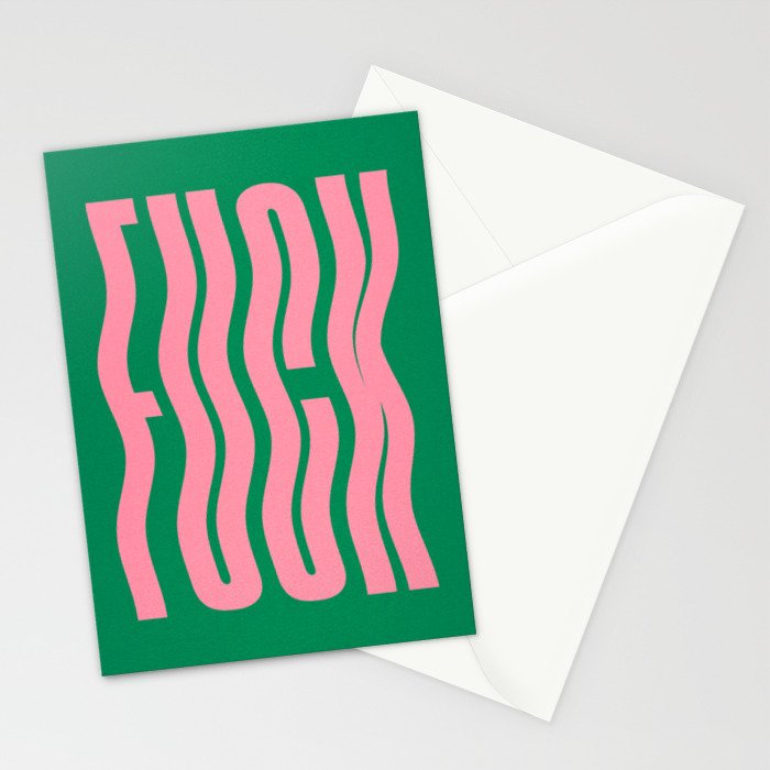 Favorite Word: Tropical Wavy Edition Stationery Card Gallery Image 2