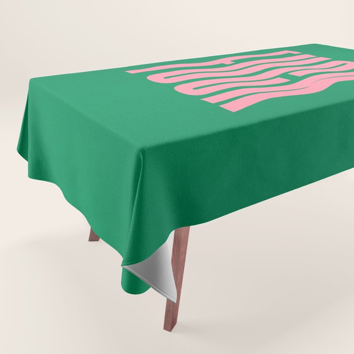 Favorite Word: Tropical Wavy Edition Tablecloth Gallery Image 1