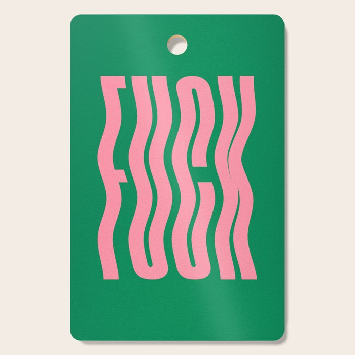 Favorite Word: Tropical Wavy Edition Cutting Board Gallery Image 1