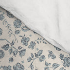 Florals and Pomegranates - Blue Navy Comforter Gallery Image 4