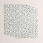 Florals and Pomegranates - Blue Navy Wrapping Paper Gallery Image 3