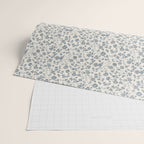 Florals and Pomegranates - Blue Navy Wrapping Paper Gallery Image 2
