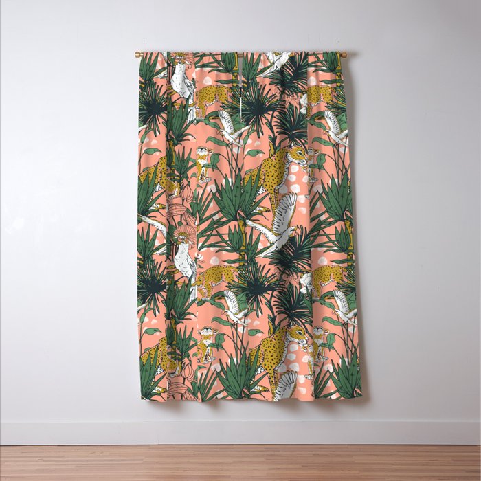 ANIMALS IN THE RAINFOREST I Window Curtain Gallery Image 3