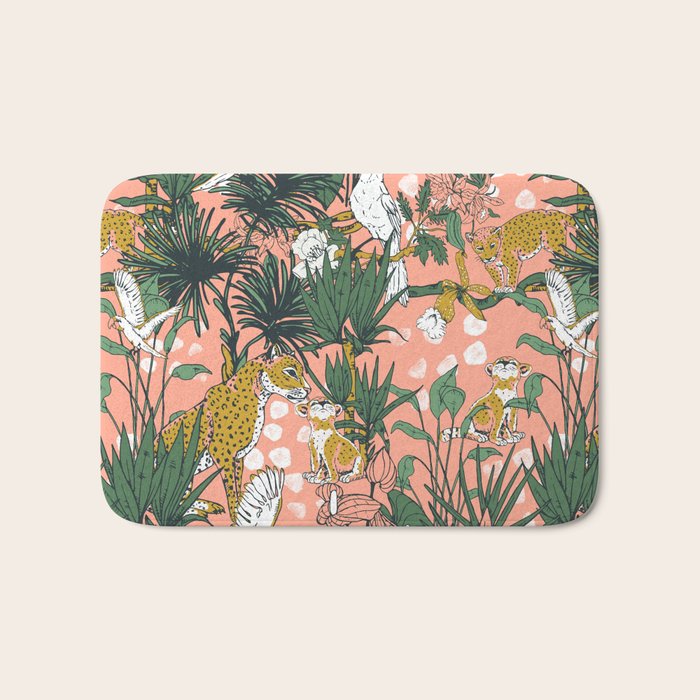 ANIMALS IN THE RAINFOREST I Bath Mat Gallery Image 1