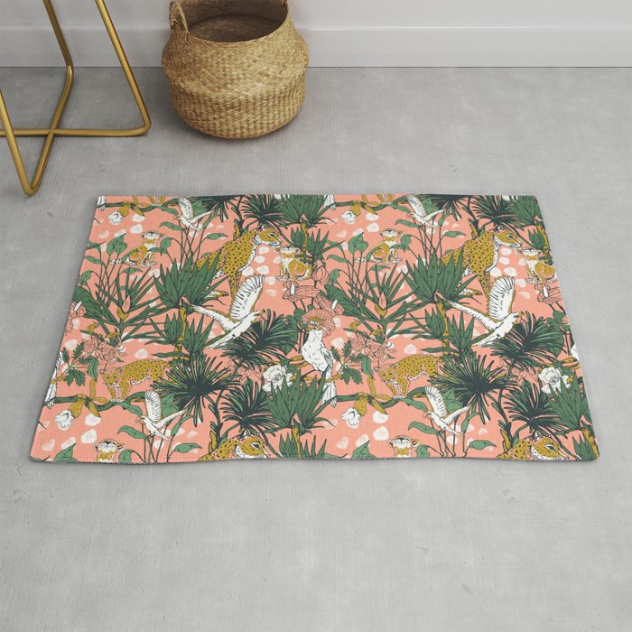 ANIMALS IN THE RAINFOREST I Rug Gallery Image 1