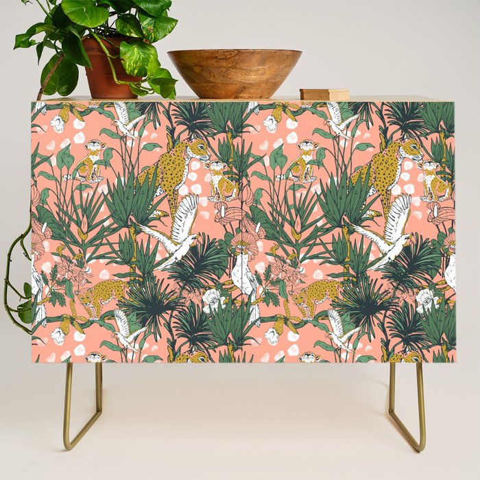 ANIMALS IN THE RAINFOREST I Credenza Gallery Image 1