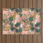 ANIMALS IN THE RAINFOREST I Outdoor Rug Gallery Image 1
