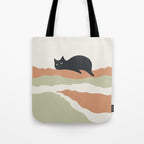 Magic meow 3 lazy cat Tote Bag Gallery Image 1