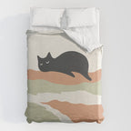 Magic meow 3 lazy cat Duvet Cover Gallery Image 6