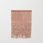 Monstera minimal - earth Wall Hanging Gallery Image 1