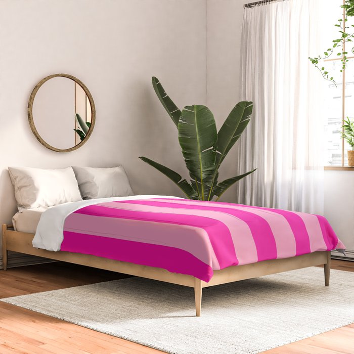 Pink Stripes Preppy Modern Comforter Gallery Image 2