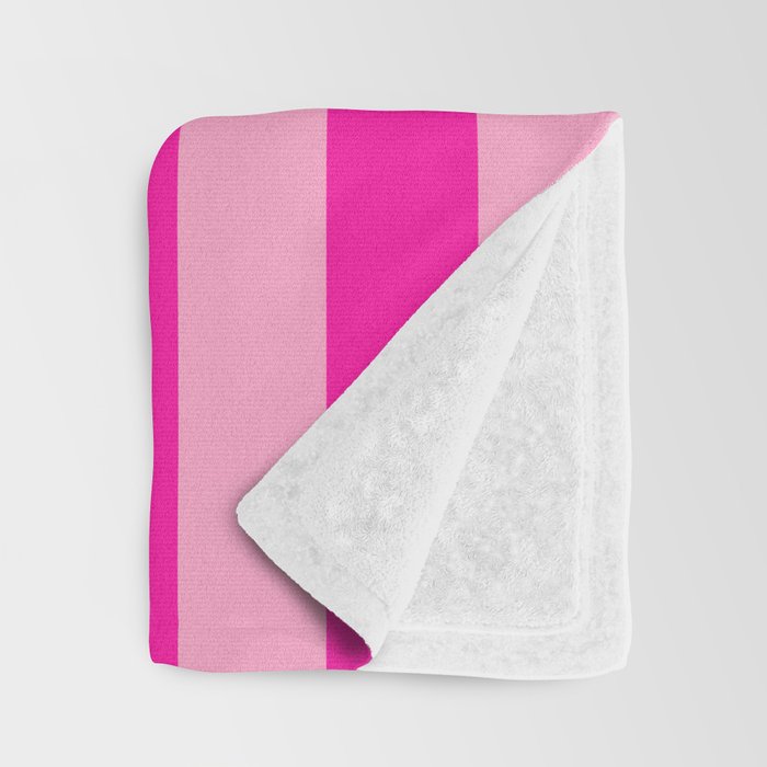 Pink Stripes Preppy Modern Throw Blanket Gallery Image 3