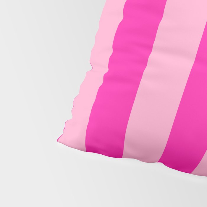 Pink Stripes Preppy Modern Pillow Sham Gallery Image 4