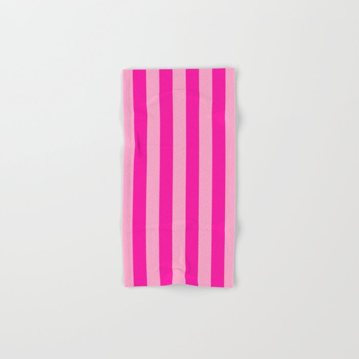 Pink Stripes Preppy Modern Bath Towel Gallery Image 1