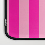 Pink Stripes Preppy Modern Laptop Sleeve Gallery Image 3