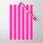 Pink Stripes Preppy Modern Wrapping Paper Gallery Image 1