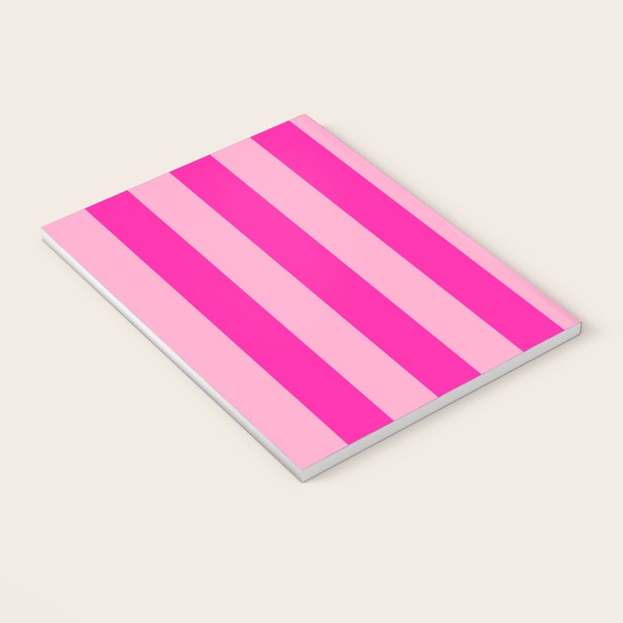 Pink Stripes Preppy Modern Notebook Gallery Image 3
