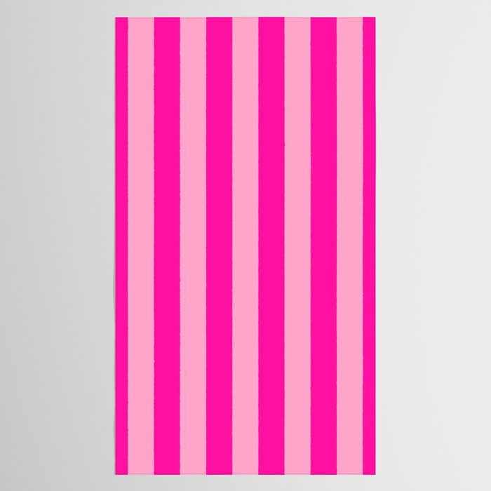 Pink Stripes Preppy Modern Tablecloth Gallery Image 2