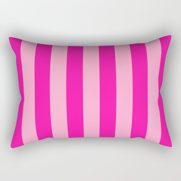 Pink Stripes Preppy Modern Rectangular Pillow Gallery Image 2