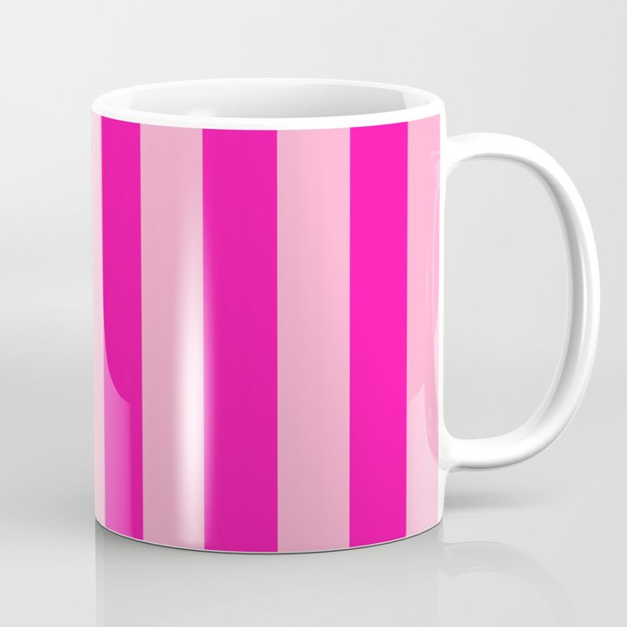 Pink Stripes Preppy Modern Coffee Mug Gallery Image 1