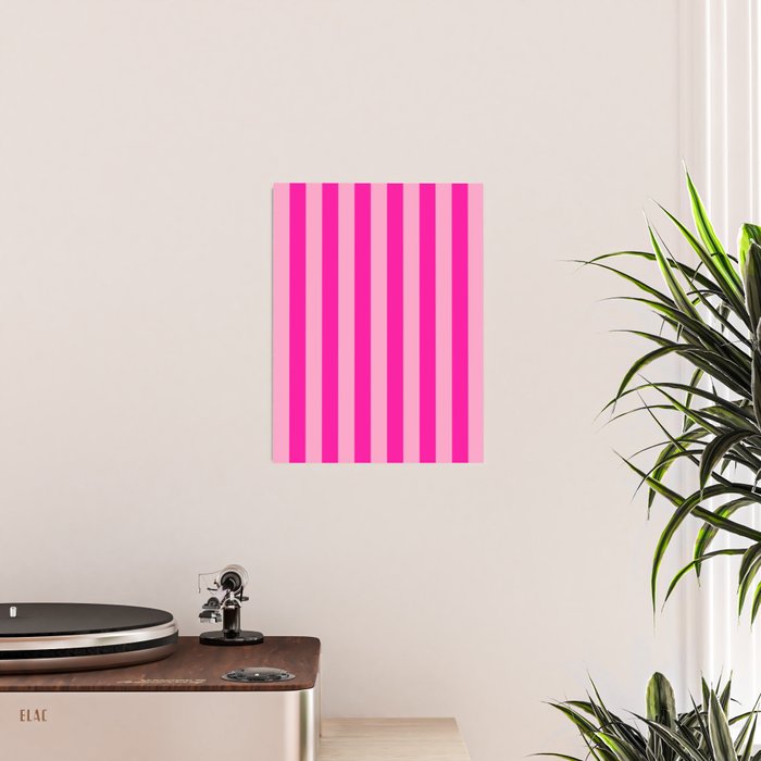 Pink Stripes Preppy Modern Poster Gallery Image 2